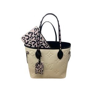 Louis Vuitton Neverfull Wild At Heart MM Ivory Leather